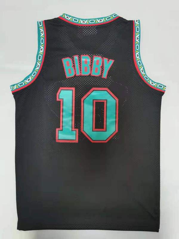 Men Memphis Grizzlies #10 Bibby Black Throwback Gourmet mesh NBA Jersey->sacramento kings->NBA Jersey